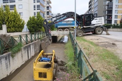 Bursa B&uuml;y&uuml;kşehir Nil&uuml;ferin derelerini ıslah ediyor