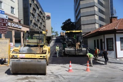 Bursa &Ccedil;ekirge'de yol bakım &ccedil;alışmaları