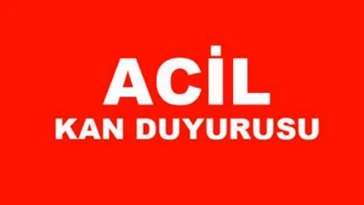 Bursa&rsquo;da acil kan ihtiyacı duyurusu