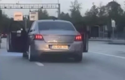 Bursa'da akan trafikte bu şekilde ilerlediler