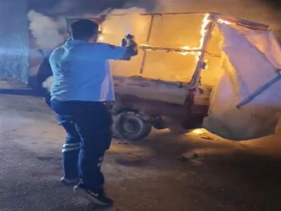 Bursa'da ambulans şof&ouml;r&uuml; yangına m&uuml;dahale etti