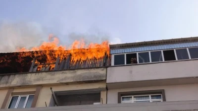 Bursa'da apartman yangını