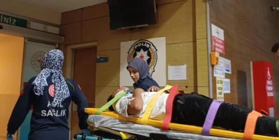 Bursa'da balkondan d&uuml;şen &ccedil;ocuk hastaneye kaldırıldı