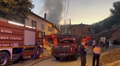 Bursa'da bir kişi yangında can verdi