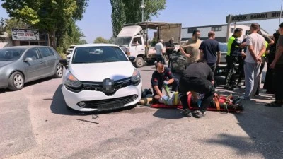 Bursa'da bir motosiklet s&uuml;r&uuml;c&uuml;s&uuml; yaralandı