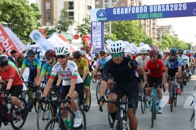 Bursa'da bisiklet tutkunları Granfondo'da buluştu