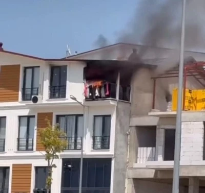 Bursa'da &ccedil;atı yangını