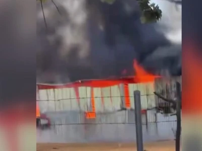 Bursa'da &ccedil;iftlik yangını