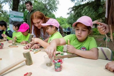 Bursa'da &ccedil;ocuklar &ccedil;evre bilinciyle b&uuml;y&uuml;yor!