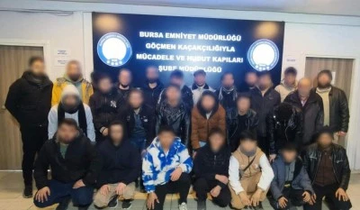 Bursa'da &ccedil;ok sayıda ka&ccedil;ak g&ouml;&ccedil;men yakalandı