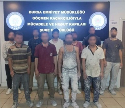 Bursa'da &ccedil;ok sayıda ka&ccedil;ak yabancı iş&ccedil;i yakalandı
