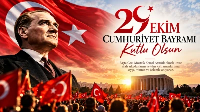 Bursa&rsquo;da Cumhuriyet coşkusu: Kent kırmızı beyaza b&uuml;r&uuml;nd&uuml;