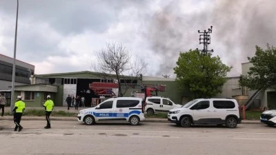 Bursa'da fabrika yangını!