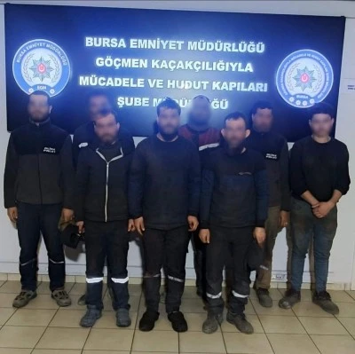 Bursa'da geniş kapsamlı g&ouml;&ccedil;men operasyonu