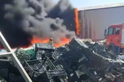 Bursa&rsquo;da geri d&ouml;n&uuml;ş&uuml;m tesisinde &ccedil;ıkan yangın kısa s&uuml;rede s&ouml;nd&uuml;r&uuml;ld&uuml;