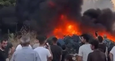 Bursa&rsquo;da hurdalık alanda yangın