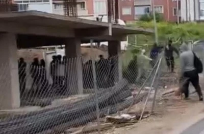 Bursa&rsquo;da inşaat alanında sopalı kavga