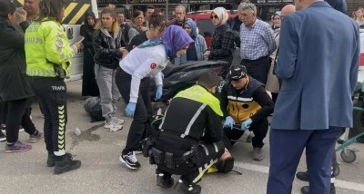 Bursa'da iş&ccedil;i servisi kazaya karıştı: 2 yaralı