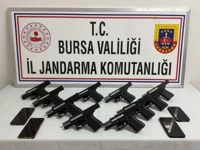 Bursa&rsquo;da Jandarmadan silah operasyonu