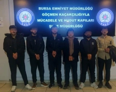 Bursa&rsquo;da ka&ccedil;ak g&ouml;&ccedil;men operasyonu