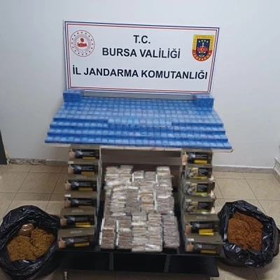 Bursa'da ka&ccedil;ak t&uuml;t&uuml;n operasyonu