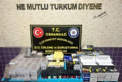 Bursa&rsquo;da ka&ccedil;ak t&uuml;t&uuml;n operasyonu