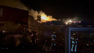 Bursa'da kafe yangını