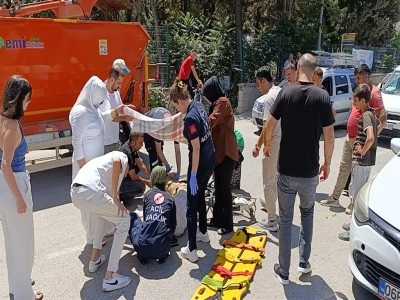 Bursa'da kazazedeye vatandaşlardan yakın ilgi