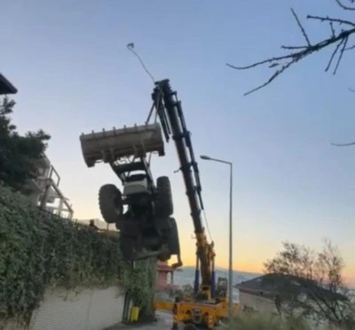 Bursa'da kep&ccedil;enin vin&ccedil;ten d&uuml;şt&uuml;ğ&uuml; anlar kamerada