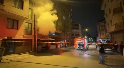 Bursa'da kıraathane yangını