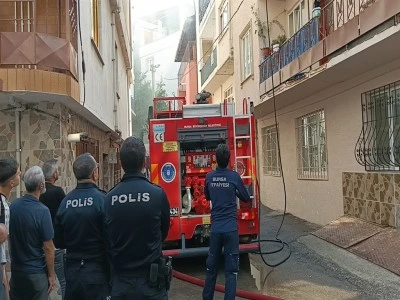 Bursa'da konut yangını 