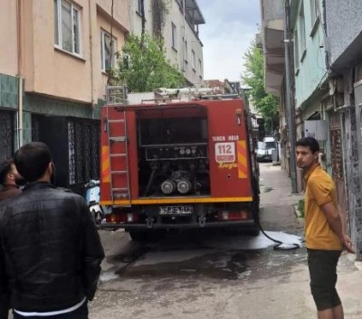 Bursa'da konut yangını