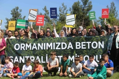 Bursa&rsquo;da k&ouml;yl&uuml;ler beton santrali i&ccedil;in ayakta
