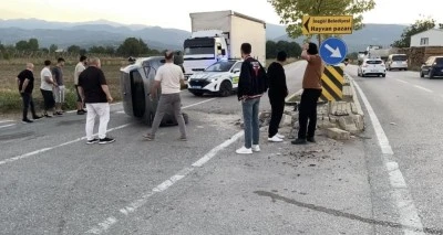 Bursa'da kural ihlali kaza yaptırdı