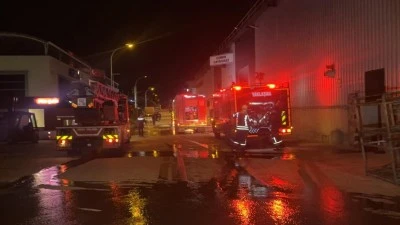 Bursa'da meydana gelen fabrika yangını kontrol altında