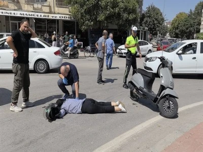Bursa'da motosiklet s&uuml;r&uuml;c&uuml;s&uuml; yaralandı