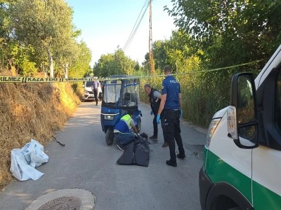 Bursa'da motosiklet &uuml;zerinde &ouml;l&uuml; bulundu