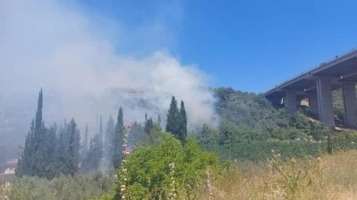 Bursa'da orman yangını 2 helikopter ve 6 araz&ouml;z ile m&uuml;dahale ediliyor