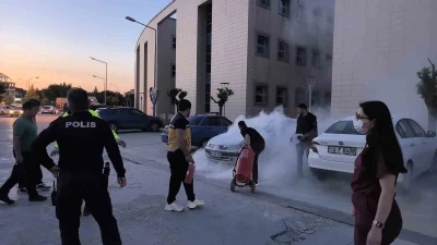 Bursa&rsquo;da park halindeki ara&ccedil; alevlere teslim oldu