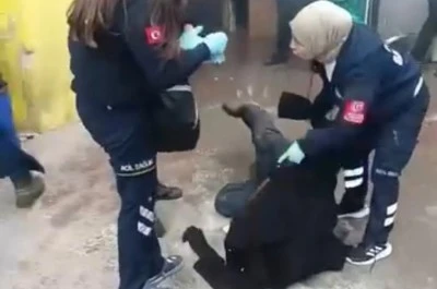 Bursa'da pazar alanında yangın; 1 kişi dumandan etkilendi