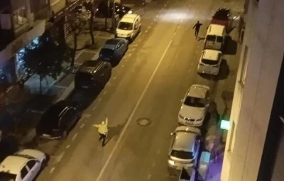 Bursa'da polis defalarca ateş a&ccedil;tı, şahıs ka&ccedil;maya devam etti