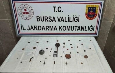 Bursa&rsquo;da "Anadolu Mirası Operasyonu": 42 tarihi eser ele ge&ccedil;irildi