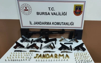 İneg&ouml;l'de ruhsatsız silah operasyonu