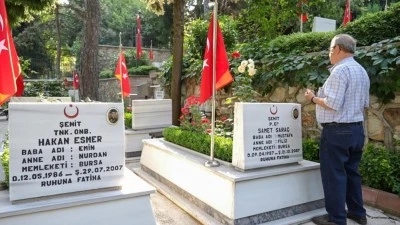 Bursa'da şehit aileleri Kurban Bayramı'nı buruk ge&ccedil;irdi