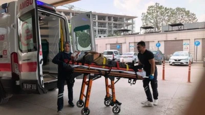 Bursa'da servis aracının &ccedil;arptığı yaşlı adam yaralandı