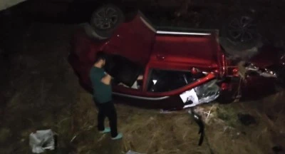 Bursa'da takla atan aracın s&uuml;r&uuml;c&uuml;s&uuml;: Biraz s&uuml;ratliydim, kontrolden &ccedil;ıktım
