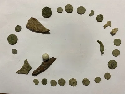 Bursa'da tarihi eser ka&ccedil;ak&ccedil;ısı 27 sikke ile ele ge&ccedil;irildi