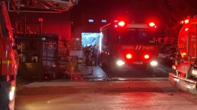Bursa'da tekstil fabrikasında yangın