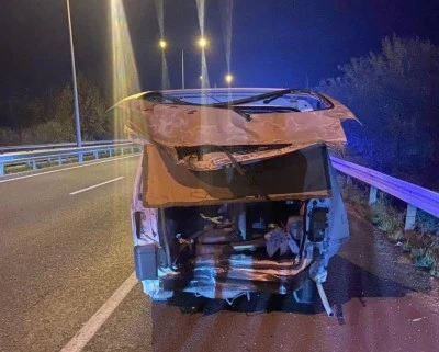 Bursa'da trafik kazası: 1 &ouml;l&uuml; 4 yaralı 