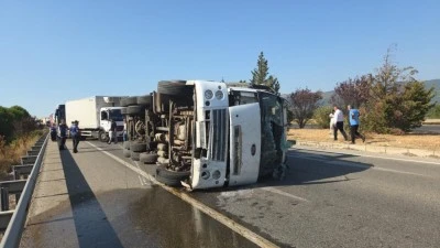 Bursa'da ulaşımı aksatan kaza